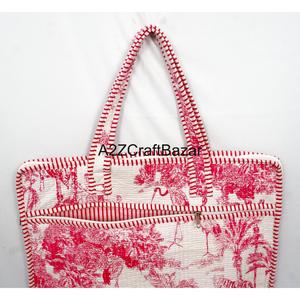 High Quality 100% Cotton Softback Quilted Breathable Unisex Laptop Bag Shoulder <b>Strap</b> Zipper Lightweight Eco-Friendly Modern - Product Image 6