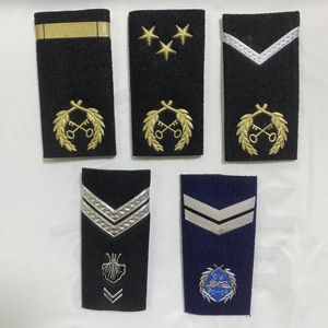 Nuevas Pliegas de Hombro Personalizadas para Uniformes, Epaulettes Ceremoniales de Piloto de Aerolínea, Rangos de Hombro Bordados en Tela de Lona - Product Image 6
