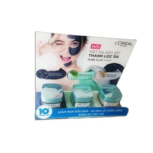 Bandeja de exhibición de cosméticos de diseño colorido, expositor de cara, labios y uñas, bandeja de exhibición de cuidado de la piel - Product Image 1