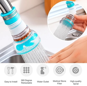 Aireador de Grifo de Agua Inteligente de Plástico Manual con Filtro de Carbón Activado, Rotación de 360 Grados, Fácil de Limpiar, Reutilizable, para Uso Doméstico - Product Image 3