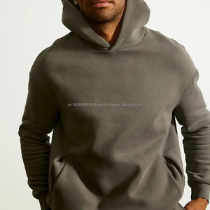 Sudaderas con capucha personalizadas para hombre, venta al por mayor, logotipo personalizado, impresión y bordado, algodón, gran peso, informal, alta calidad, Unisex, bolsillos laterales - Product Image 2