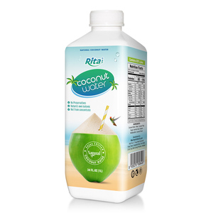 Rita Natural Flavored Coconut <b>Water</b> 1L Pure Tropical Drink PP <b>Bottle</b> OEM ODM Manufacturer and Exporter From Vietnam - Product Image 1