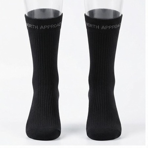 Crew <b>Socks</b> Geometric Pattern Blue <b>Breathable</b> Running <b>Socks</b> for Adults Spring Season - Product Image 1
