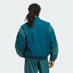 Survêtements d'hiver personnalisés 100% coton pour hommes et femmes, ensemble jogging vintage deux pièces noir, veste de sport respirante à fermeture éclair intégrale - Product Image 2