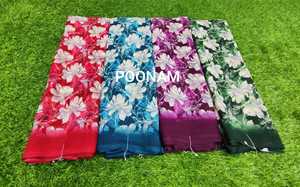 Sari de georgette moderno y elegante con blusa, sari para uso diario, sari étnico moderno, fabricante mayorista - Product Image 3