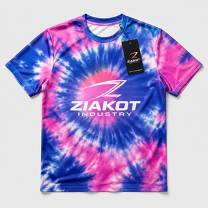 ZIAKOT industry New design Men's Custom Graffiti Pattern Purple-Old Gold Scratch 3D Long Sleeve Performance T-Shirt - Product Image 6