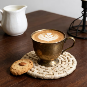 Sous-verres et tapis de table en rotin naturel, fournisseur d'usine, forme ronde durable pour usage domestique et hôtelier - Product Image 3