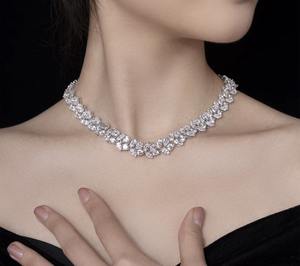 Collar de Diamantes Cultivados en Laboratorio, Estilo Moderno, para Uso Diario y Ocasiones Especiales, Disponible en Grandes Cantidades, Proveedor Indio - Product Image 3