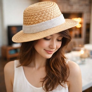 Sombrero Panamá unisex de toquilla con cinta, sombrero de paja para protección solar en la playa para adultos, nuevo estilo, rafia ecológica. - Product Image 4