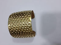 Bijoux de mode pour femmes et filles, faits à la main, en laiton plaqué or, de style traditionnel, en forme d'armure circulaire, pour mariage, avec soie