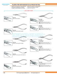 Instruments orthodontiques Pince Weingart longue, modèle fin, instruments orthodontiques dentaires pour pince à double dos - Product Image 3