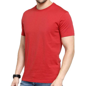 T-shirts formels à manches courtes 100 % coton pour hommes avec logo personnalisé, tissu peigné anti-boulochage, vêtements de fitness de haute qualité - Product Image 1