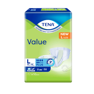 Pañales TENA Value Large, 10 unidades x 8 paquetes - Product Image 1