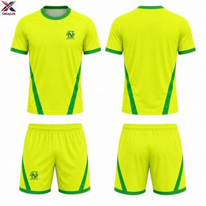 Conjunto de Camiseta y Pantalones Cortos de Fútbol de Calidad de Exportación, Hechos de Tela de Poliéster Interlock, para Equipos Deportivos Unisex para Adultos, OEM - Product Image 6