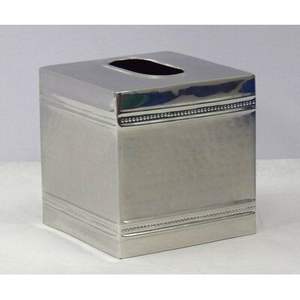 Caja Decorativa para Servilletas de Mesa de Comedor Plateada, Porta Servilletas Moderno de Acero Inoxidable, Porta Servilletas Metálicos en Venta - Product Image 3