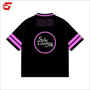 Maillot rétro Anime Solo Leveling 100% polyester mesh, coupe ample, imprimé par sublimation, prix usine, fabriqué au Pakistan - Product Image 5