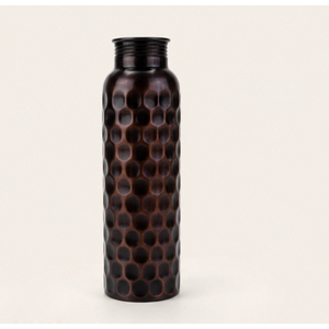 Botella de Agua de Cobre Puro Hecha a Mano con Diseño Martillado de Diamante Antiguo, a Prueba de Fugas, para Bebidas Ayurvédicas, Yoga, Gimnasio y Viajes - Product Image 5