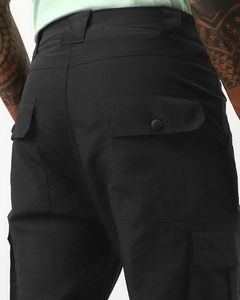 Pantalones Cargo de Nylon Negros para Hombre, Corte Slim Fit, Estilo Táctico, Ligeros, Multibolsillos, Calidad de Exportación - Product Image 5