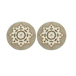 FLORAL DESIGN Eco-Friendly Handmade Customizable Glass Beaded Modern Traditional Stylish Embroidery Decorative Dining <b>Table</b> <b>Matt</b> - Product Image 5
