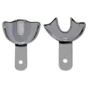 Juego Profesional de 6 Bandejas Metálicas para Impresiones Dentales, Kit de Bandejas de Acero Inoxidable Sólido para Prótesis Dentales, Tamaños Pequeño, Mediano y Grande, Superior e Inferior - Product Image 6