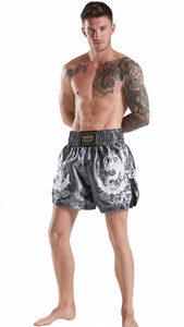 Martial Arts Sublimation MMA Thai Boxing Shorts Men Kickboxing Fighting Mauy Thai Shorts Men's Fight <b>Boxer</b> Sublimation Shorts - Product Image 2