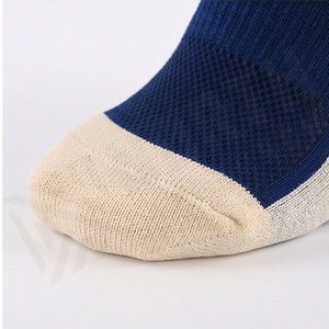 Crew <b>Socks</b> Blue Solid Knitted Breathable Polyester Spandex <b>Running</b> Athletic Sports <b>Socks</b> for Adults Summer - Product Image 6