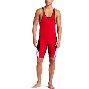 Five B Custom Sublimation Spandex Polyester Wrestling Singlet with Automated Cutting Lightweight <b>Compression</b> Sportswear - Product Image 2