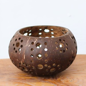 Competitive price sustainable coconut candle <b>holder</b> vintage decor coco shell <b>tealight</b> <b>holders</b> - Product Image 6
