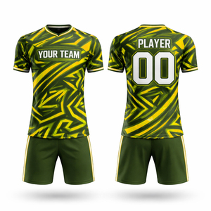 Ensemble de maillots de football tendance pour adultes, manches courtes, imprimé, 100 % polyester, séchage rapide - Product Image 5