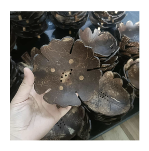 Premium Coconut Shell <b>Soap</b> Dish Decorative Bathroom <b>Soap</b> <b>Holder</b> for Kitchen Sink Counter Display - Product Image 1