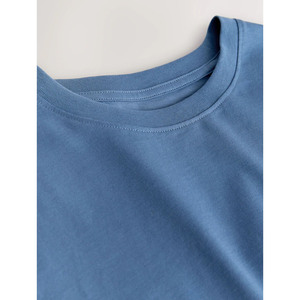 T-shirt col rond pour homme, manches courtes, tricoté, uni, décontracté, usage quotidien, logo personnalisé, grossiste fournisseur Pakistan Chine, personnalisation possible - Product Image 4
