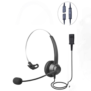 Casque USB Talkvioce 360D à réduction de bruit avec interface <span class=keywords><strong>QD</strong></span> pour centre d'appels téléphoniques, avec coussinets d'oreille - Product Image 1
