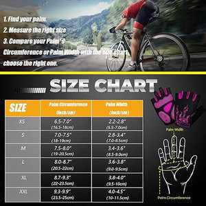Econex Sports Half-Finger Print Unisex Weight Lifting Cycling Gloves Nylon Cotton Outdoor Sports Training Gym Exercise Wrist - Product Image 6