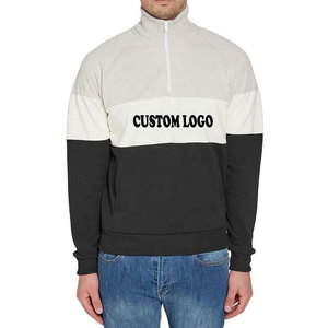 Sweat-shirt à col quart zippé pour homme, tissu confortable, col rond uni, coupe régulière, décontracté, hiver, French Terry, 100% polyester Econex - Product Image 3
