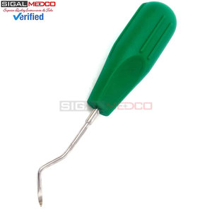 Premium Grade Dental Root Tip Heidbrink Elevator Left H2 with Green Handle German Stainless Steel Dental Medic Instruments - Product Image 3