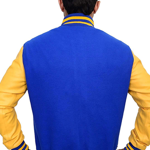 Vestes universitaires pour hommes Street Wear avec col montant, personnalisation du logo sur le devant, vestes d'hiver respirantes de haute qualité pour garçons - Product Image 5