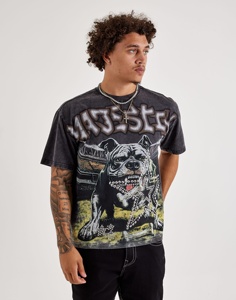 เสื้อยืดคอตตอนทรงปกติสำหรับผู้ชายแบบสั่งทำ OEM ผ้าหนานุ่ม ซักแบบวินเทจ คอกลม แขนปกติ พร้อมลายทอแบบเรียบ - Product Image 1