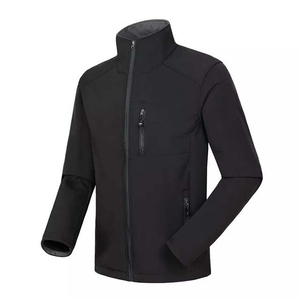 New Custom Design Autumn Men's Canvas Stand Collar Softshell <b>Jacket</b> For Men <b>Zip</b>-<b>Up</b> <b>Jacket</b> with Front Logo - Product Image 6