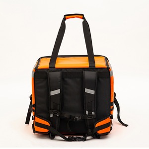 Mochila grande de nuevo diseño, multifuncional, de gran capacidad, color naranja, para entrega de comida. - Product Image 4