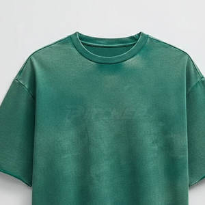 T-shirt délavé pour homme prêt pour la ville, en coton respirant, tenue décontractée et tendance pour le quotidien - Product Image 6