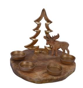 Portavelas Navideño, Decoración para Mesas de Cena Navideña, Centros de Mesa de Temporada, Repisas de Chimenea y Decoración Festiva - Product Image 2