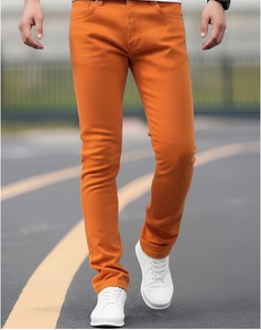 กางเกงยีนส์เดนิมทรงสลิมฟิตสำหรับผู้ชาย คุณภาพสูง ยี่ห้อ TRIBON SPORTS สีซีดกลาง แห้งเร็ว สไตล์คลาสสิก ลำลอง ทันสมัย สำหรับทุกคนทั่วโลก - Product Image 4