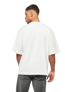 เสื้อยืดโอเวอร์ไซส์ผู้ชายทรงหลวม สวมใส่สบาย แขนสั้น ผ้าฝ้ายระบายอากาศ ใส่ได้ทุกวัน สไตล์โมเดิร์นสตรีท - Product Image 2