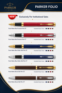 Custom Logo Parker Folio Metal Promotional <b>Pen</b> Laser Engraved Ballpoint Fountain Rollerball Writing Gift Business Durable Long - Product Image 3