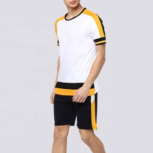 Nouveau 2025 été T-shirt et short ensemble hommes deux pièces short et chemise ensemble pour hommes logo personnalisé hommes court ensemble - Product Image 2