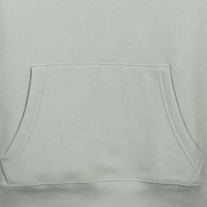 Sudadera con capucha para hombre de la mejor calidad, color gris claro, 100% algodón polar, corte regular, informal, para otoño, con bolsillo frontal. - Product Image 6