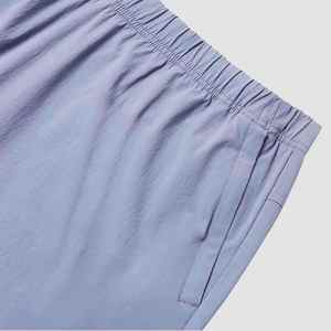 Pantalones Cortos Deportivos Unisex de Algodón 100% de 350G de Alto Gramaje, Estilo Vintage Lavado, de Secado Rápido, con Cordón, para Hombre - ¡Venta Caliente! - Product Image 4