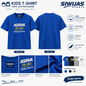 ซิวิจัส สปอร์ตส์เสื้อยืดเด็กชายหญิงแขนสั้นผ้าฝ้ายคอกลมเสื้อยืดฤดูร้อน - Product Image 1