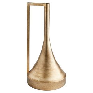 Iron Art Deco Cone <b>Vase</b> with Handle Handmade Eco-Friendly Tabletop Home and Office Decorative Accessory - Product Image 5