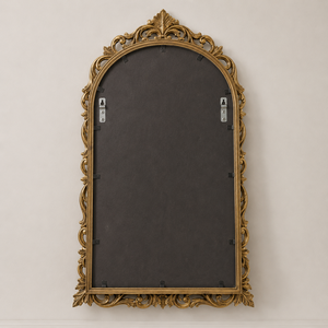 Antique <b>Gold</b> Arched Wall <b>Mirror</b> Ornate Baroque Frame Luxury Decorative <b>Mirror</b> for Living Room Hotel Salon Home Decor - Product Image 4